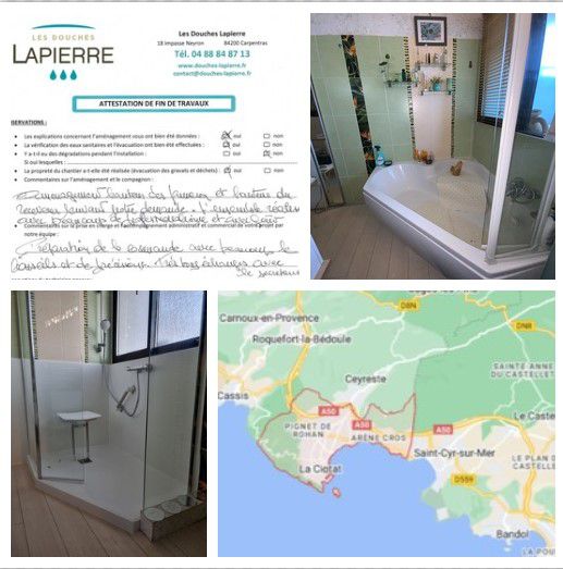 Douche et salle de bain sécurisée pour sénior et PMR