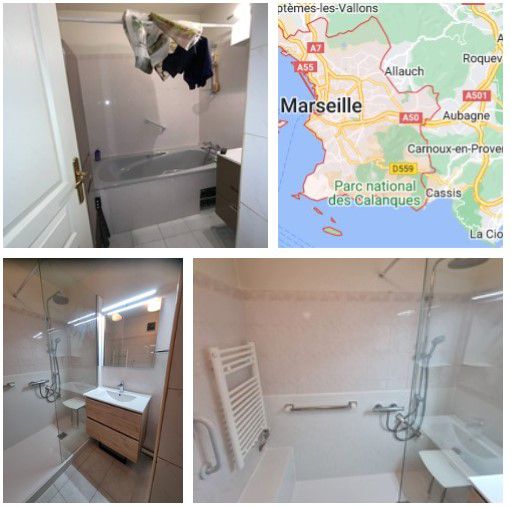 Douche et salle de bain sécurisée pour sénior et PMR