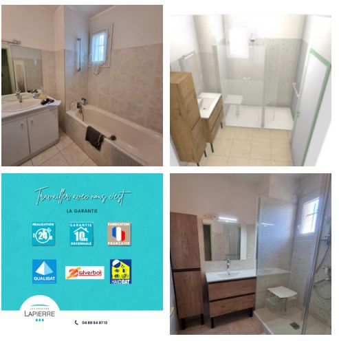 Douche et salle de bain sécurisée pour sénior et PMR