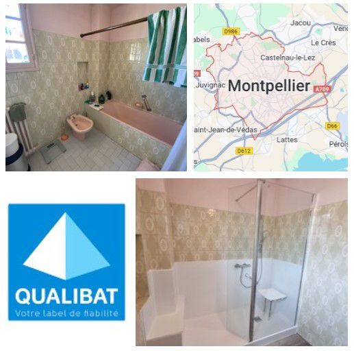 Douche et salle de bain sécurisée pour sénior et PMR