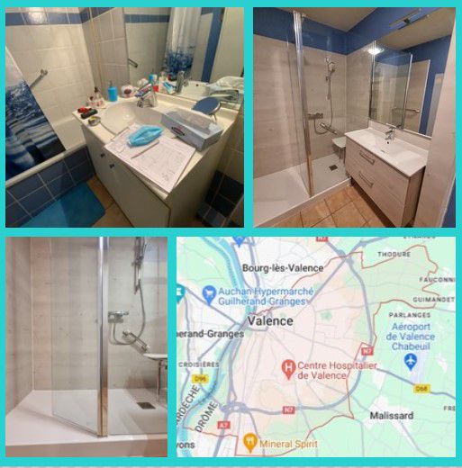 Douche et salle de bain sécurisée pour sénior et PMR