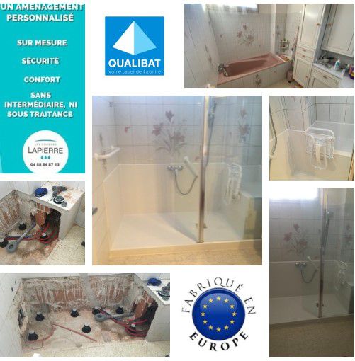 Douche et salle de bain sécurisée pour sénior et PMR